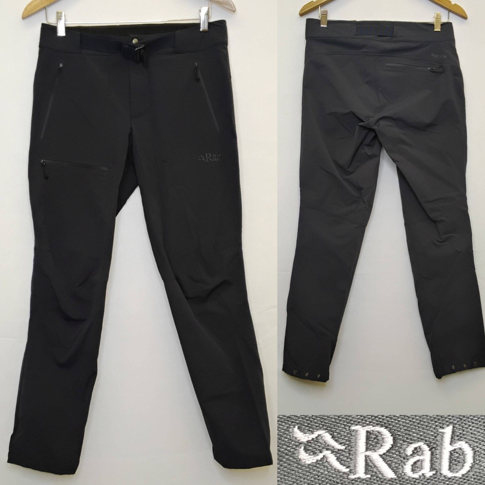 Rab Rab Matrix Pants Men's 30x30 Gray Softshell Hiking Belted Size US 30 / EU 46 - 1 Thumbnail