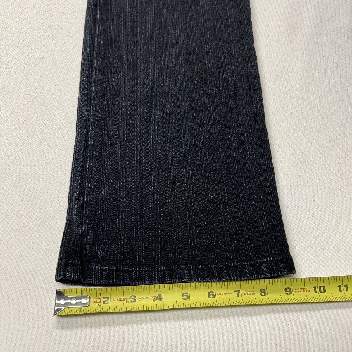 Vintage Christopher J Jeans Black Denim Y2K Grunge Baggy Faded Wide Size US 34 / EU 50 - 17 Thumbnail