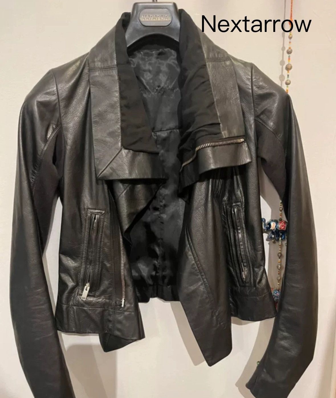 Rick Owens Rick Owens Dark Leather Motorcycle Jacket Size US M / EU 48-50 / 2 - 1 Thumbnail