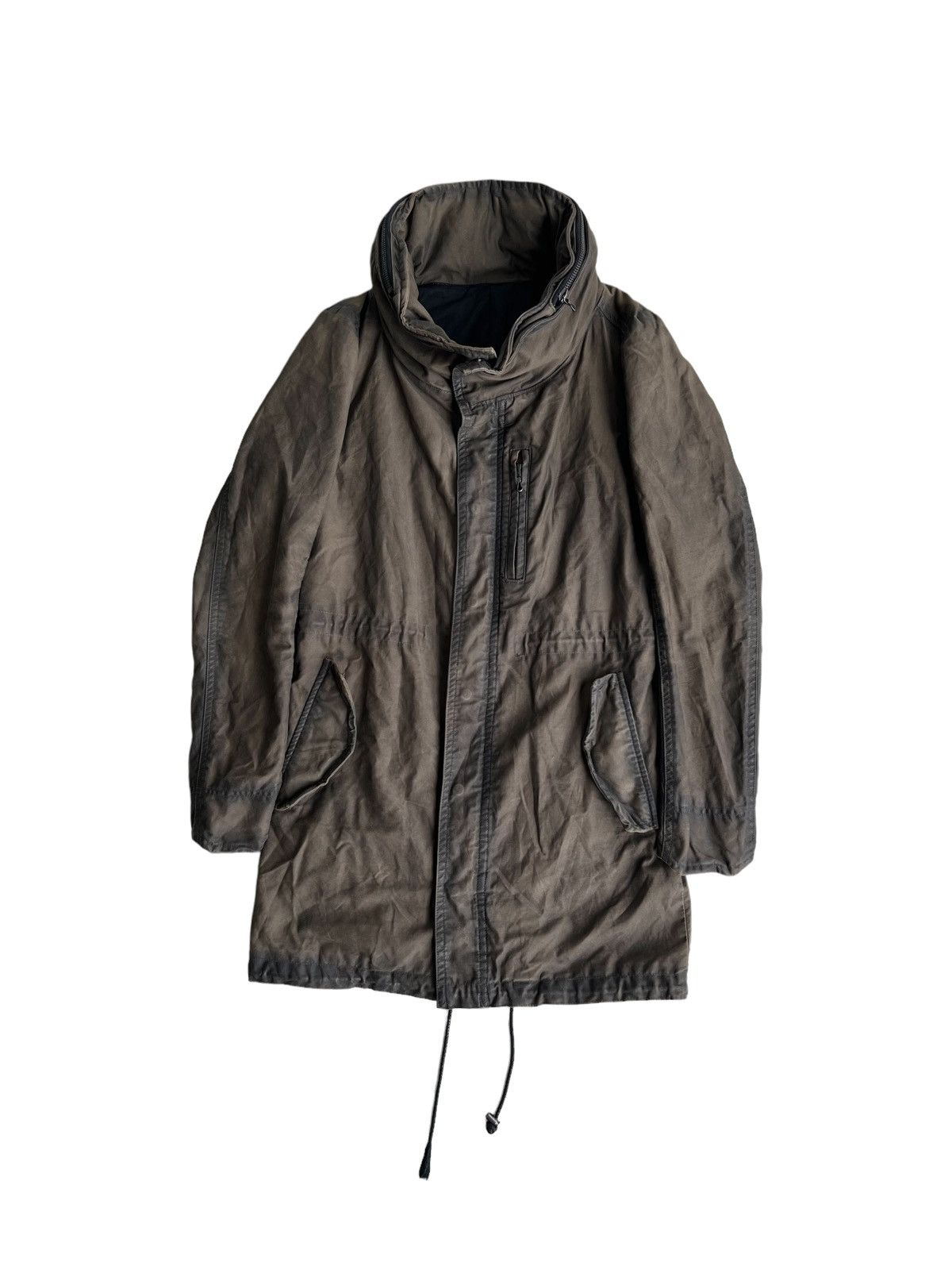 Shellac Y2K Shellac 🇯🇵 Waxed Cotton Post Apocalypse Bono Parka Jacket Size US M / EU 48-50 / 2 - 2 Thumbnail