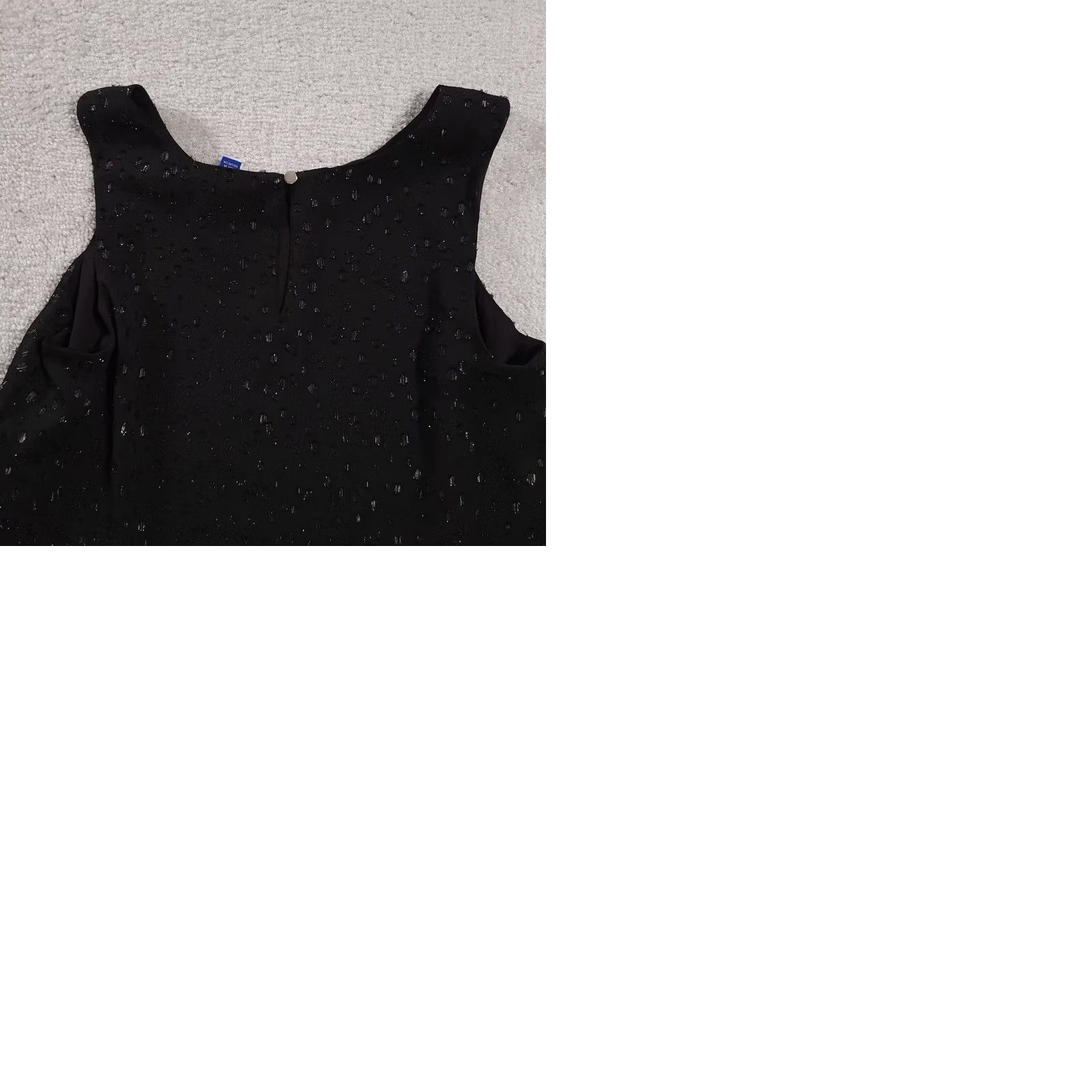 Apt. 9 Apt 9 Blouse Shirt Women's Medium Black Sleeveless Lined Textured Polyester Size M / US 6-8 / IT 42-44 - 9 Thumbnail