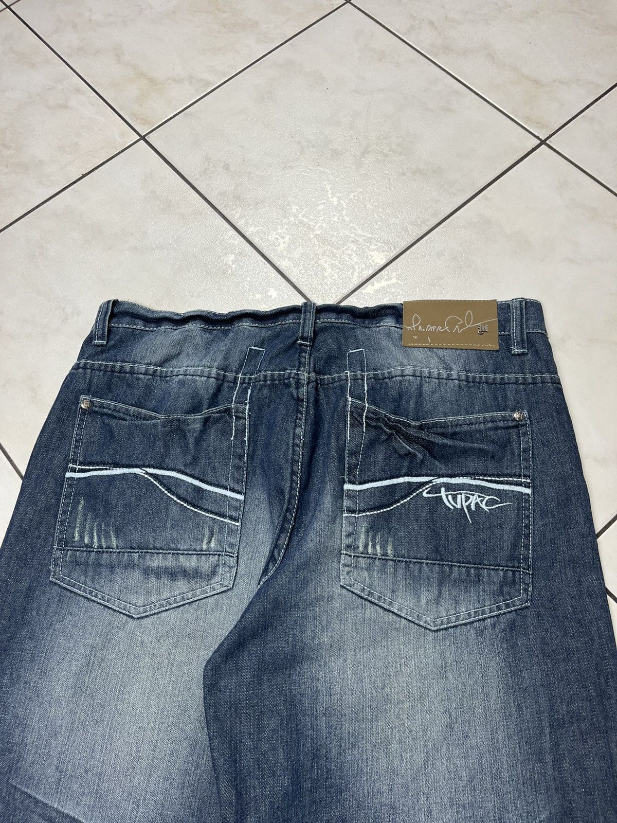Makaveli × Vintage Vintage Makaveli Tupac 2pac baggy y2k distressed denim jeans Size US 38 / EU 54 - 14 Thumbnail