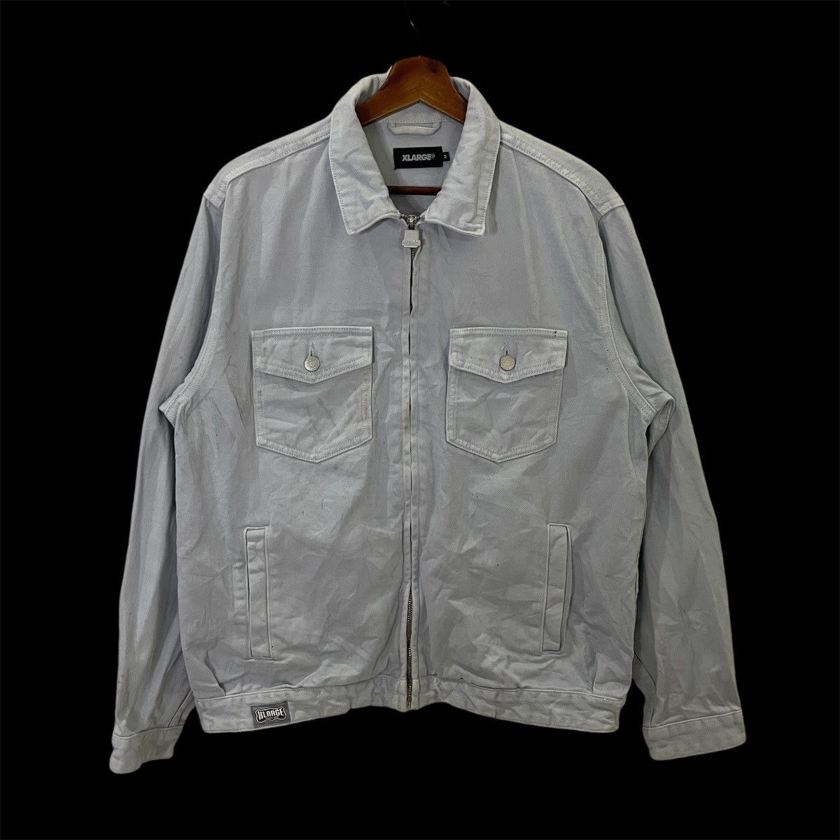 X-LARGE Vintage Xlarge Big Logo Denim Jacket Size US L / EU 52-54 / 3 - 8 Thumbnail