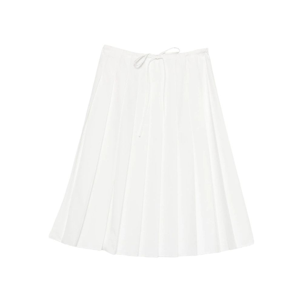 Prada Prada WHITE Skirts - Pleated Skirts Size 26" / US 2 / IT 38 - 1 Thumbnail