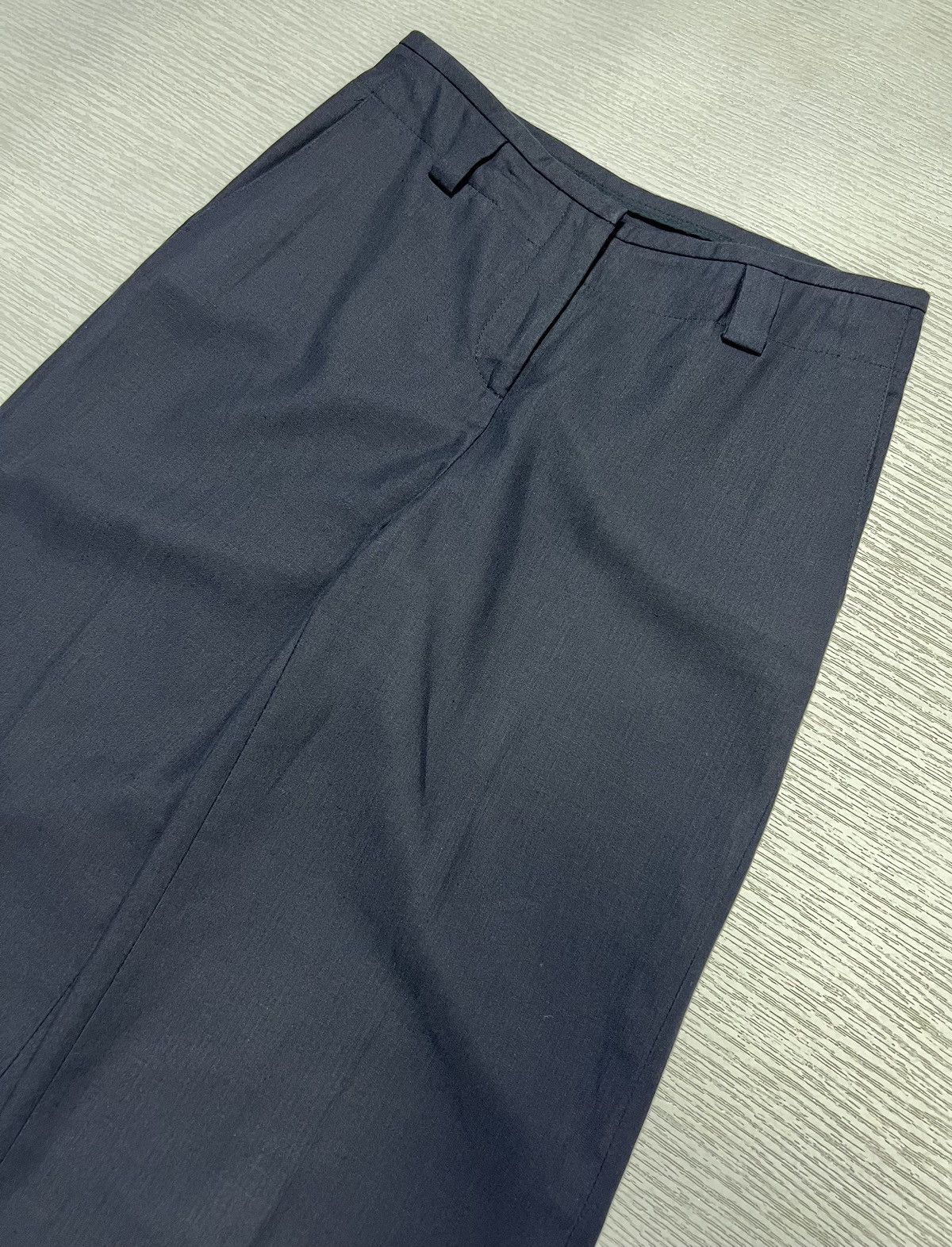Loro Piana Loro Piana - Cotton/Flax Linen Wide Leg Trouser Size 26" / US 2 / IT 38 - 3 Thumbnail