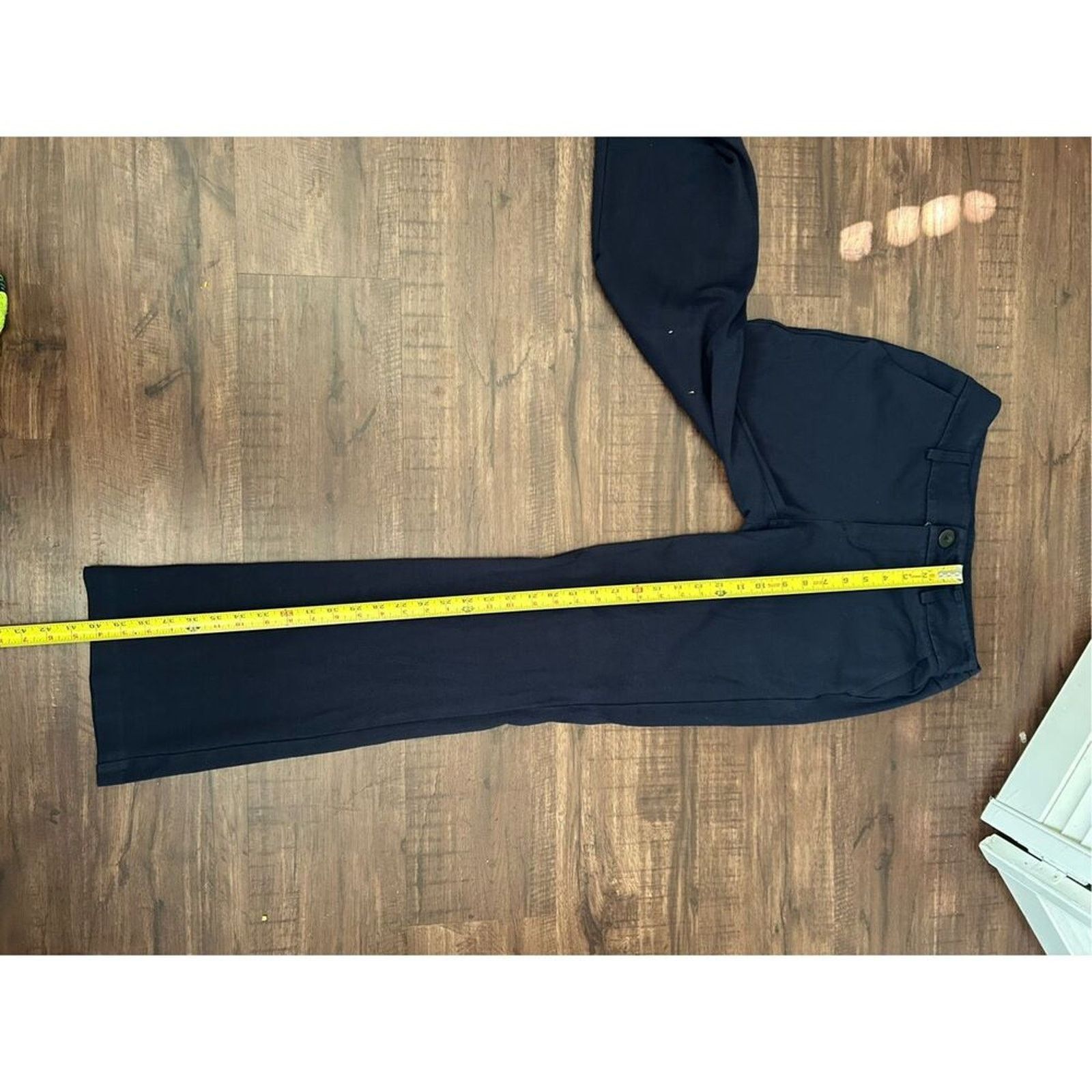 Anthropologie CAbi #3202 Navy Blue Trouser Dress Pants, Stretch, Size 10 Size 32" / US 10 / IT 46 - 3 Thumbnail