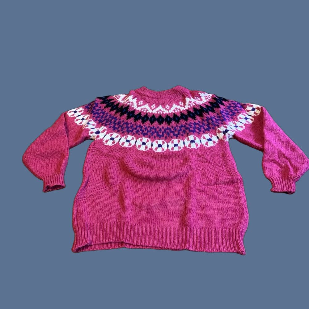 Eastern Mountain Sports VINTAGE EMS SWEATER Women’s Large Pink Purple 90s EASTERN MOUNTAIN SPORTS Crew Neck Knit Pullover Wool Blend Nylon Geometric Logo items Size L / US 10 / IT 46 - 1 Thumbnail