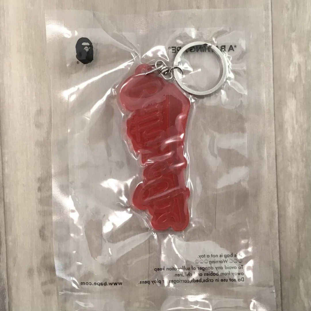 Bape BAPE LOGO keychain red a bathing ape Size ONE SIZE - 2 Thumbnail