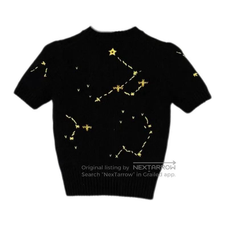 Dior Dior Black constellation Scorpio wool cashmere short-sleev Size S / US 4 / IT 40 - 2 Thumbnail