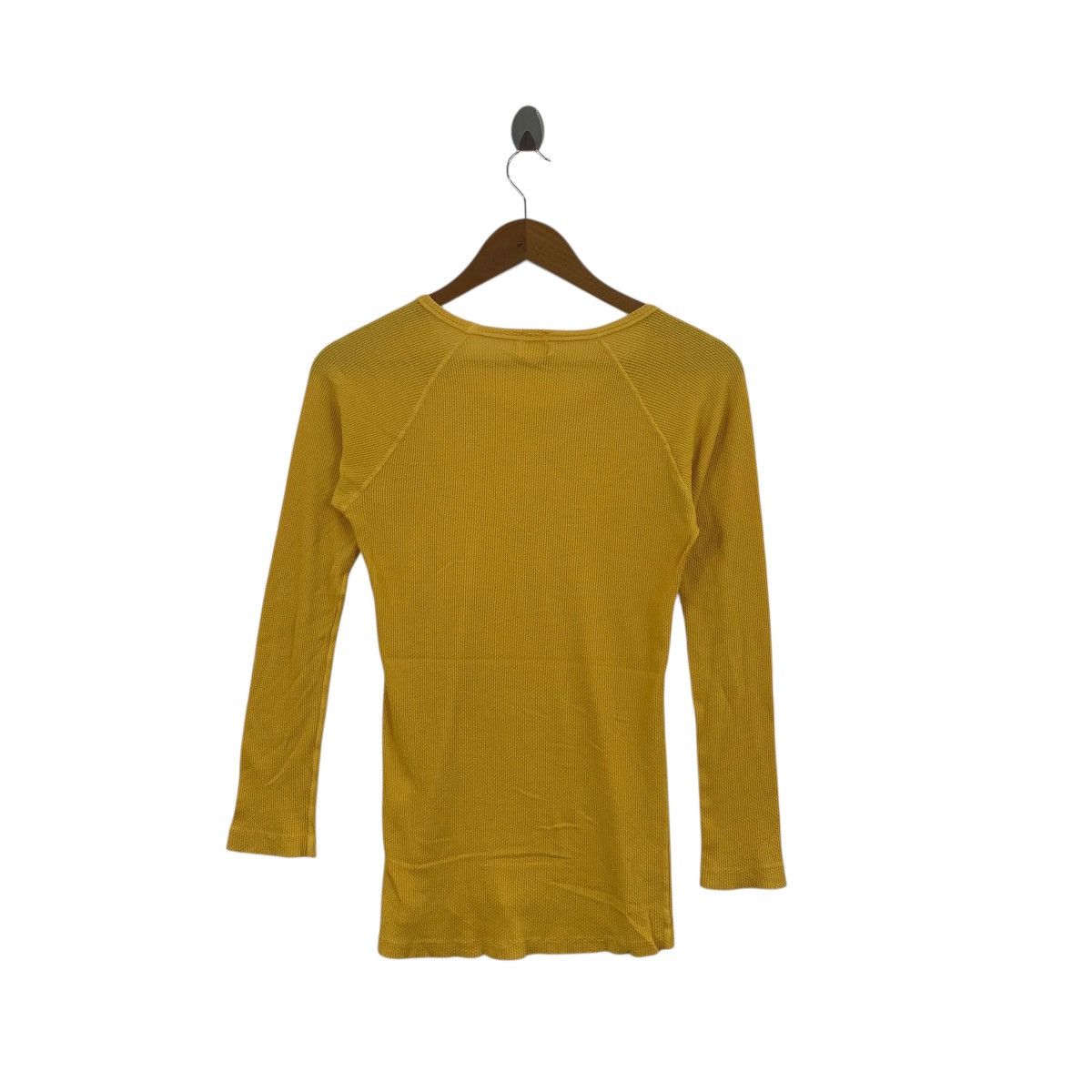 Other Vintage RNA JAPAN PUNK Slim Fit Yellow Plain Tee Shirt Top Size XS / US 0-2 / IT 36-38 - 4 Thumbnail