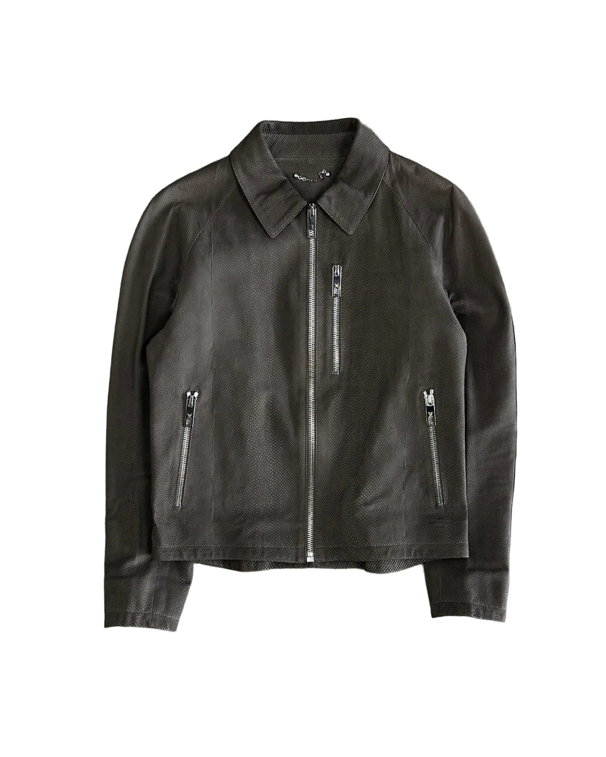Louis Vuitton Snakeskin Leather Jacket Size US S / EU 44-46 / 1 - 1 Thumbnail