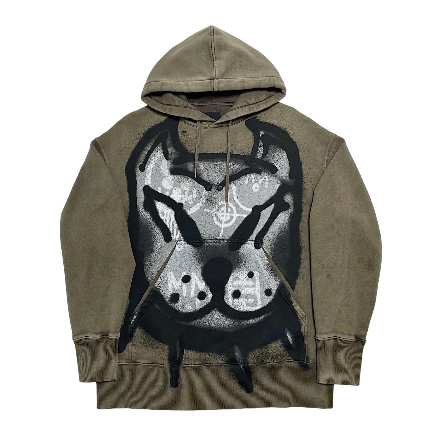 image of Givenchy Chito Edition Dog Print Oversized Hooded Sweatshirt, Men's (Size Small)