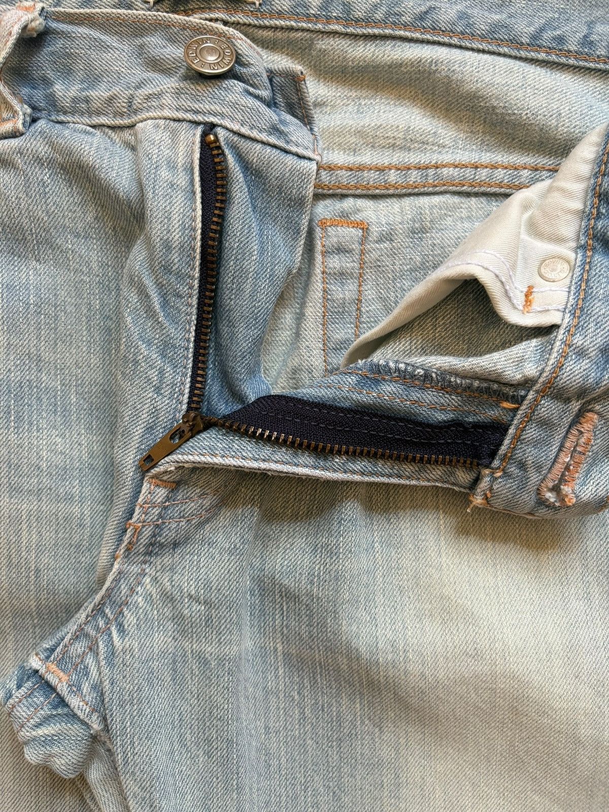 Edwin × Japanese Brand Vintage Edwin 503 Mud Wash Bootcut Flare Jeans Size US 30 / EU 46 - 9 Thumbnail