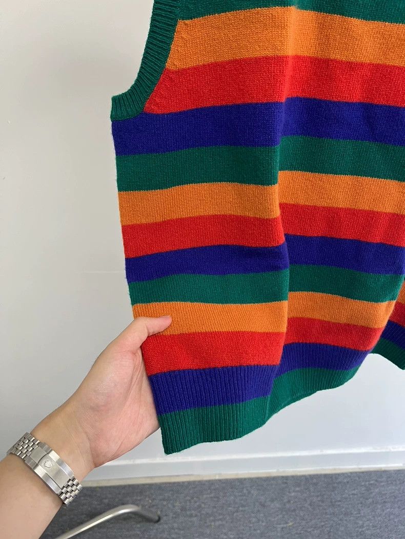 Dries Van Noten dries van noten Coloured knitted waistcoat vest Size US XL / EU 56 / 4 - 4 Thumbnail
