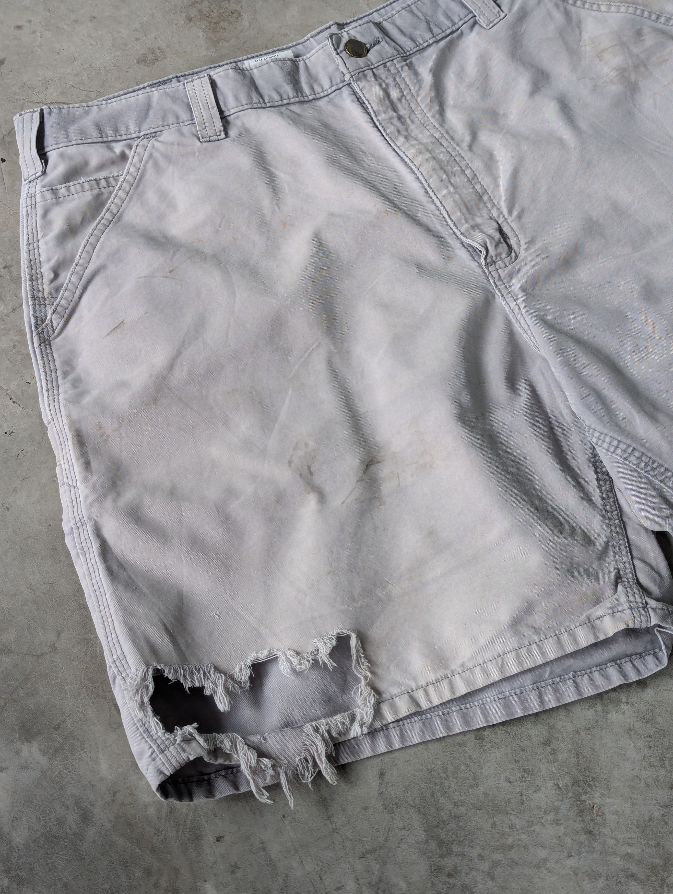 Carhartt Distressed Faded Gray Carhartt Short Cargo Pants Size US 40 / EU 56 - 7 Thumbnail