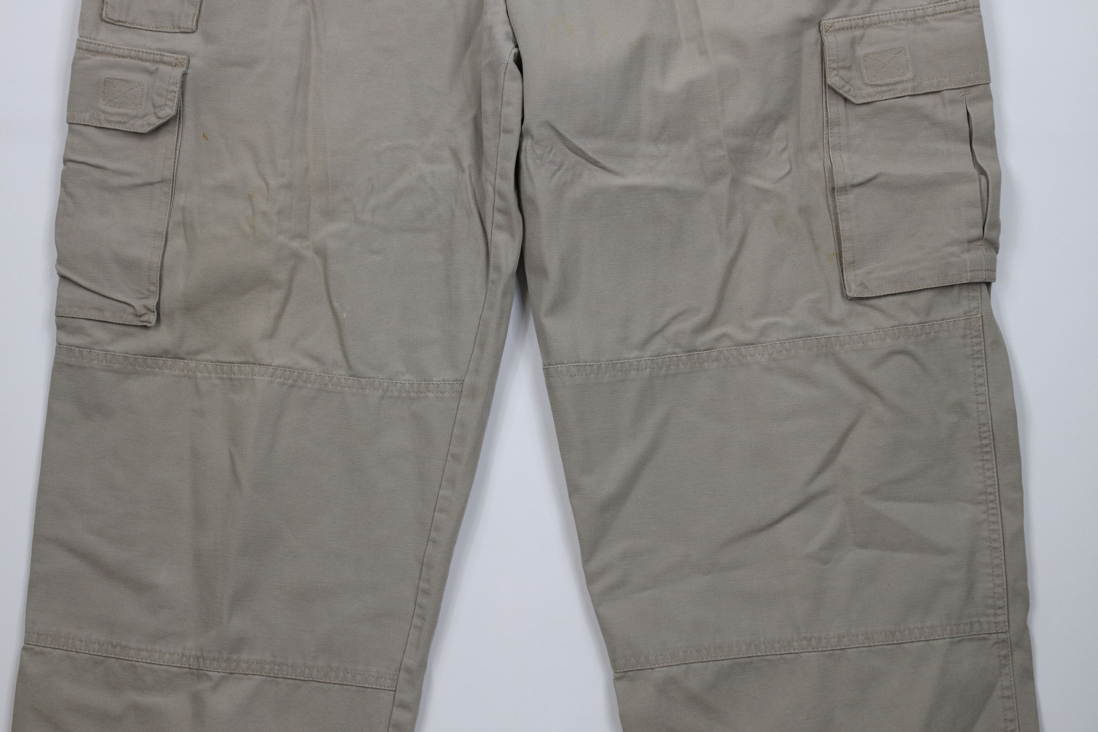 Cabelas Vintage Cabelas Double Knee Wide Leg Cargo Pants Beige Size US 42 / EU 58 - 3 Thumbnail