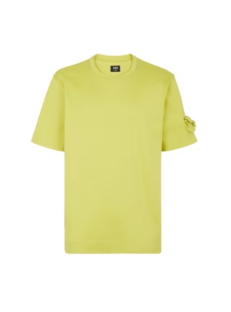 image of Fendi O1Loc1C0124 T-Shirt In Yellow, Men's (Size Small)