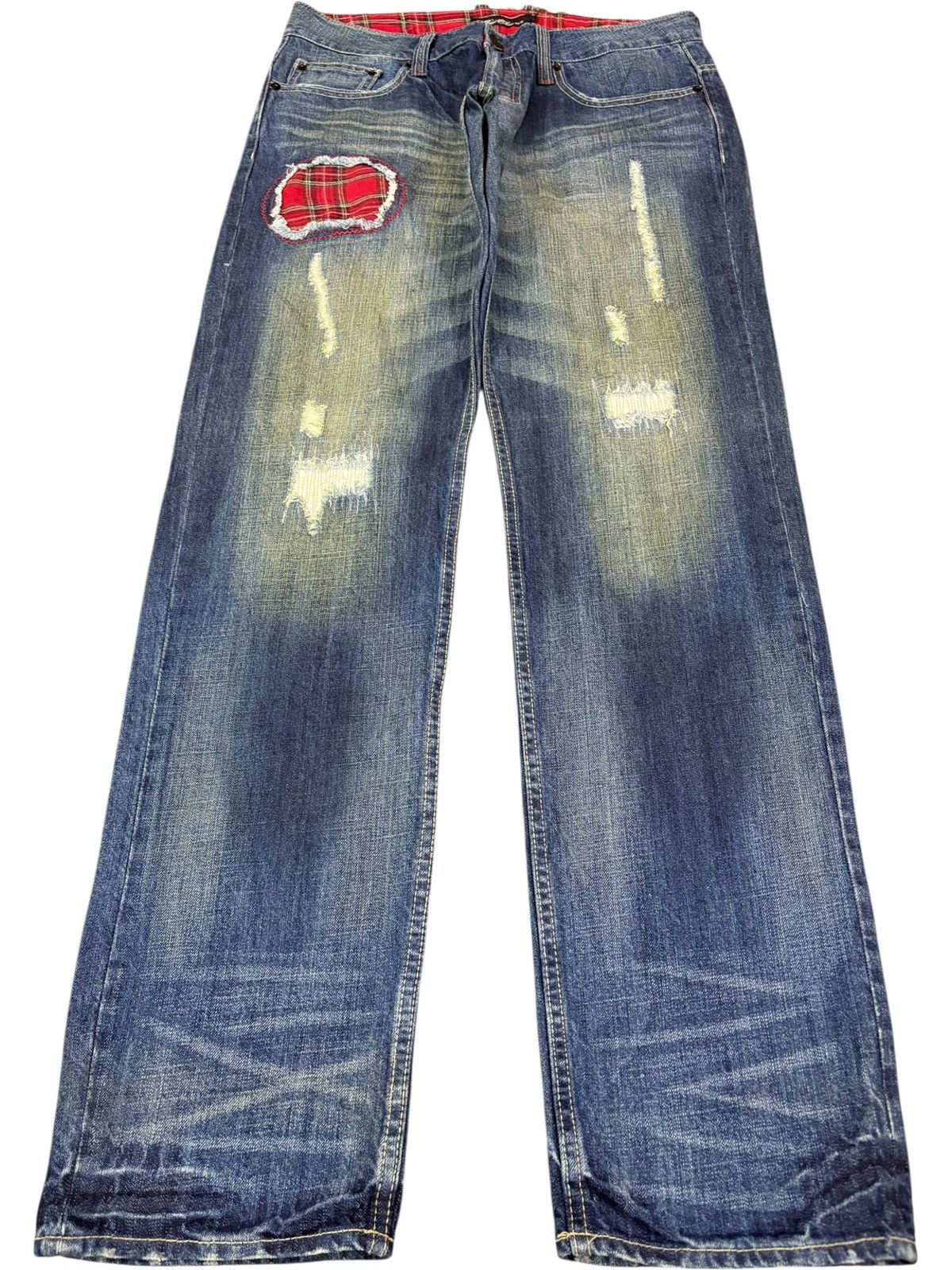 Levi's Vintage Japanese Brand Patches Rusty Wash Sashiko Style Jean Size US 32 / EU 48 - 1 Thumbnail