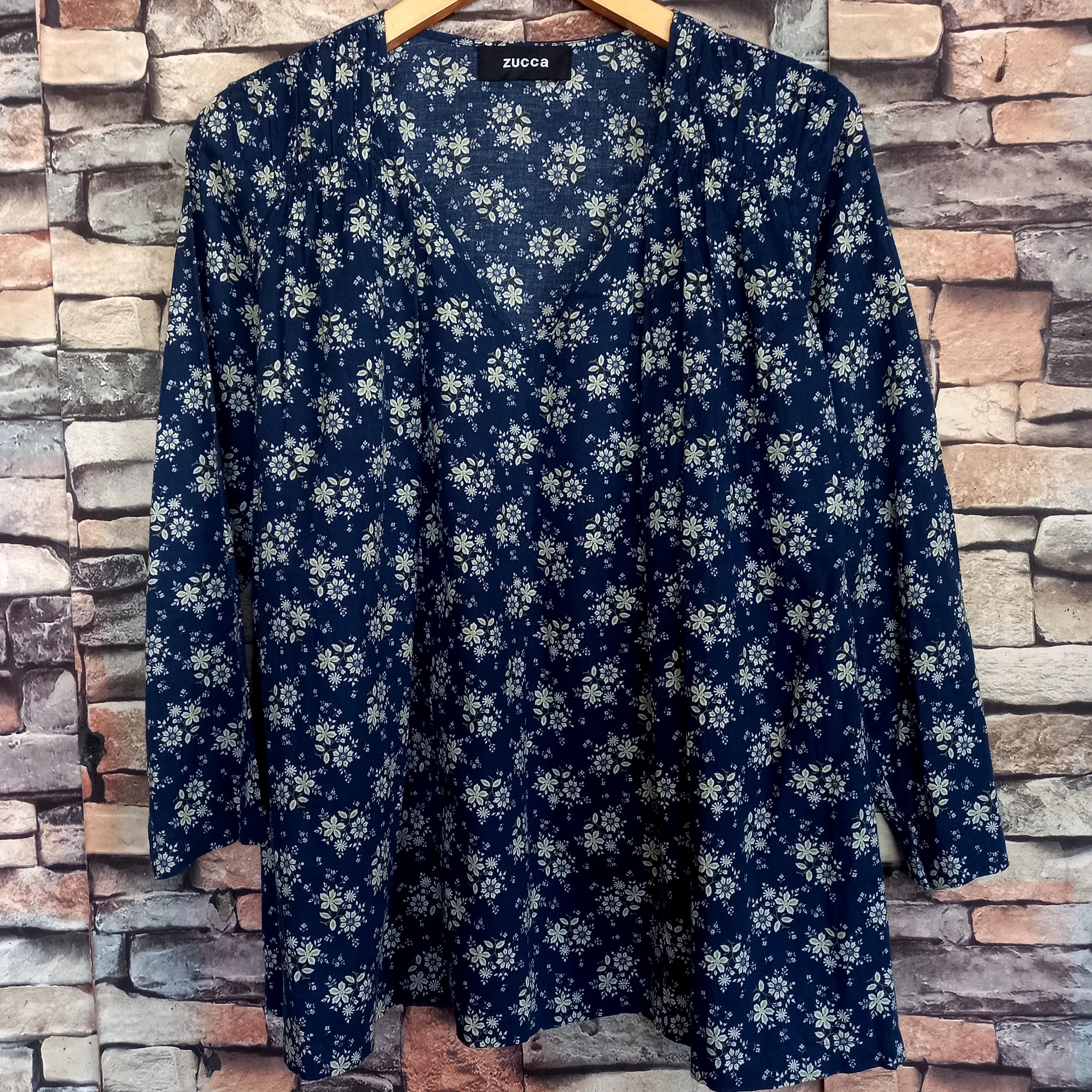 Zucca by Issey Miyake Floral Pattern Blouses