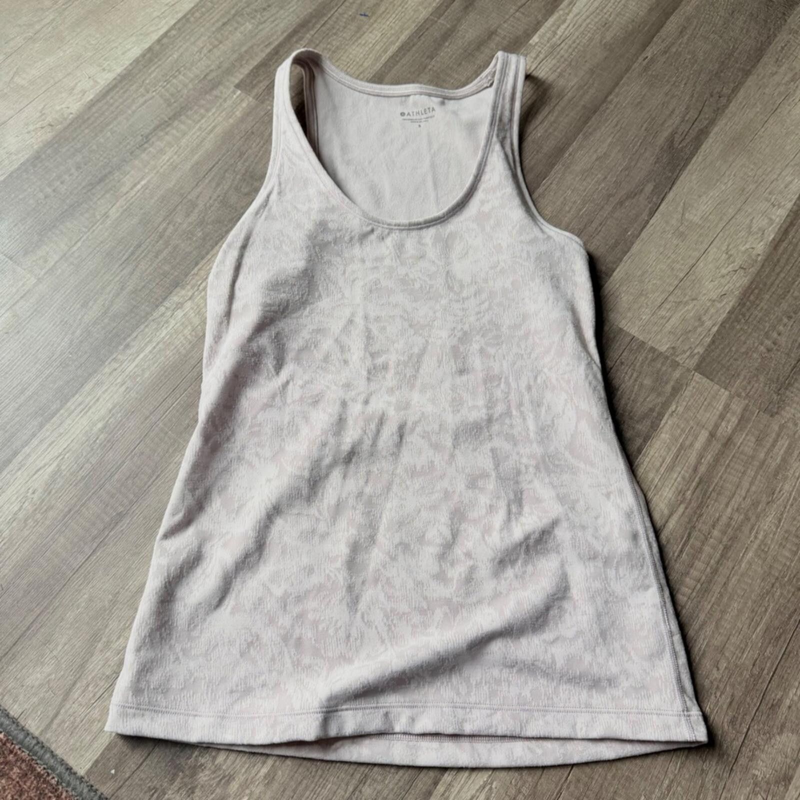 Other Athleta Womens Small Pink Jacquard Tank Top Size S / US 4 / IT 40 - 1 Thumbnail