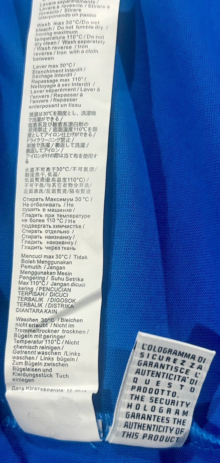 Roberto Cavalli Roberto Cavalli - Snake Logo Monogram Tee “Blue” Size XL Size US XL / EU 56 / 4 - 11 Thumbnail