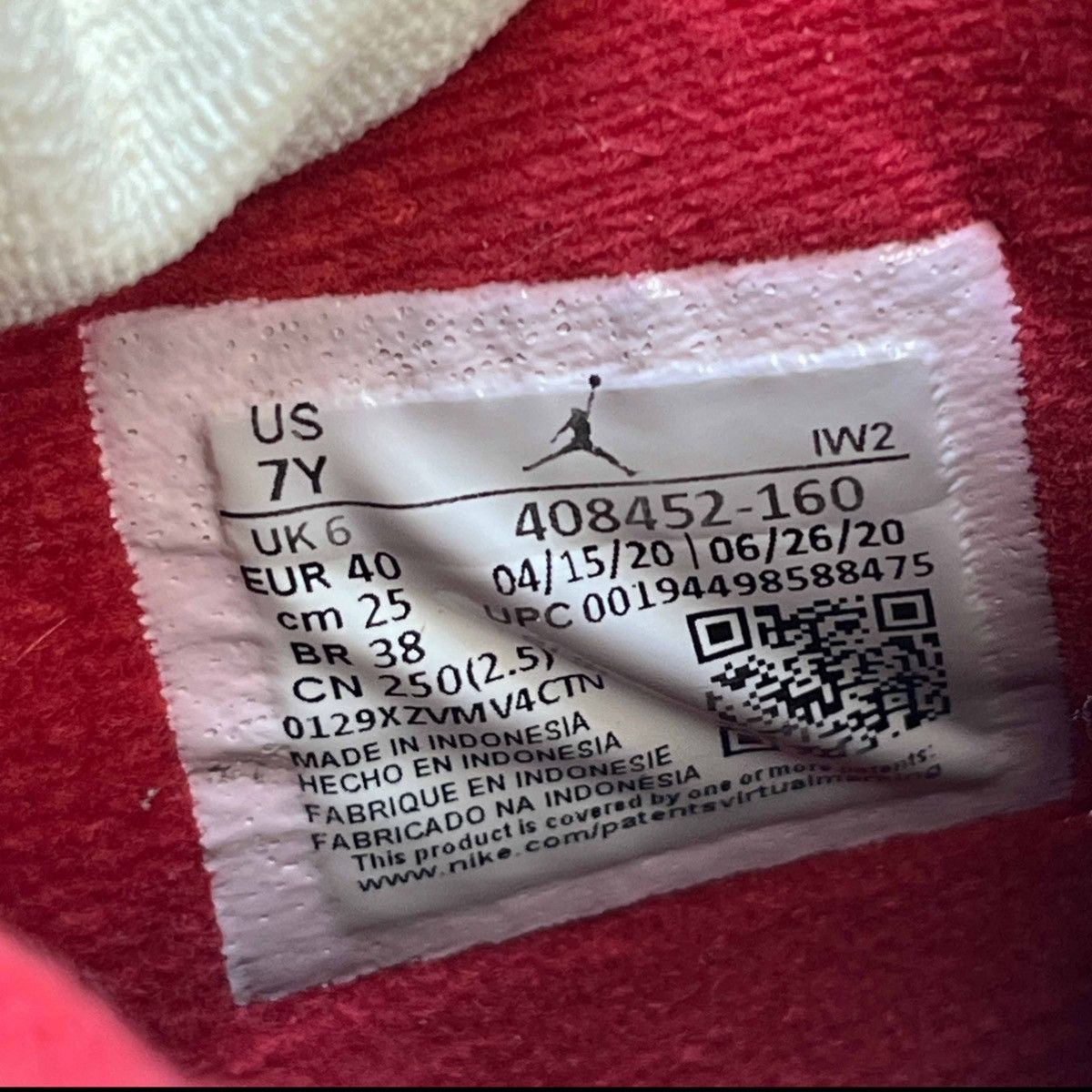 Jordan Brand Air Jordan 4 Retro OG GS “Fire Red” 2020 Size US 7 / EU 40 - 6 Thumbnail
