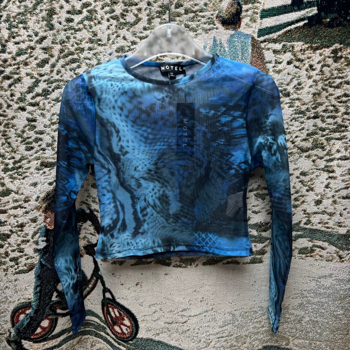Other motel rocks Pattern mesh crop long sleeve Size XS / US 0-2 / IT 36-38 - 1 Thumbnail