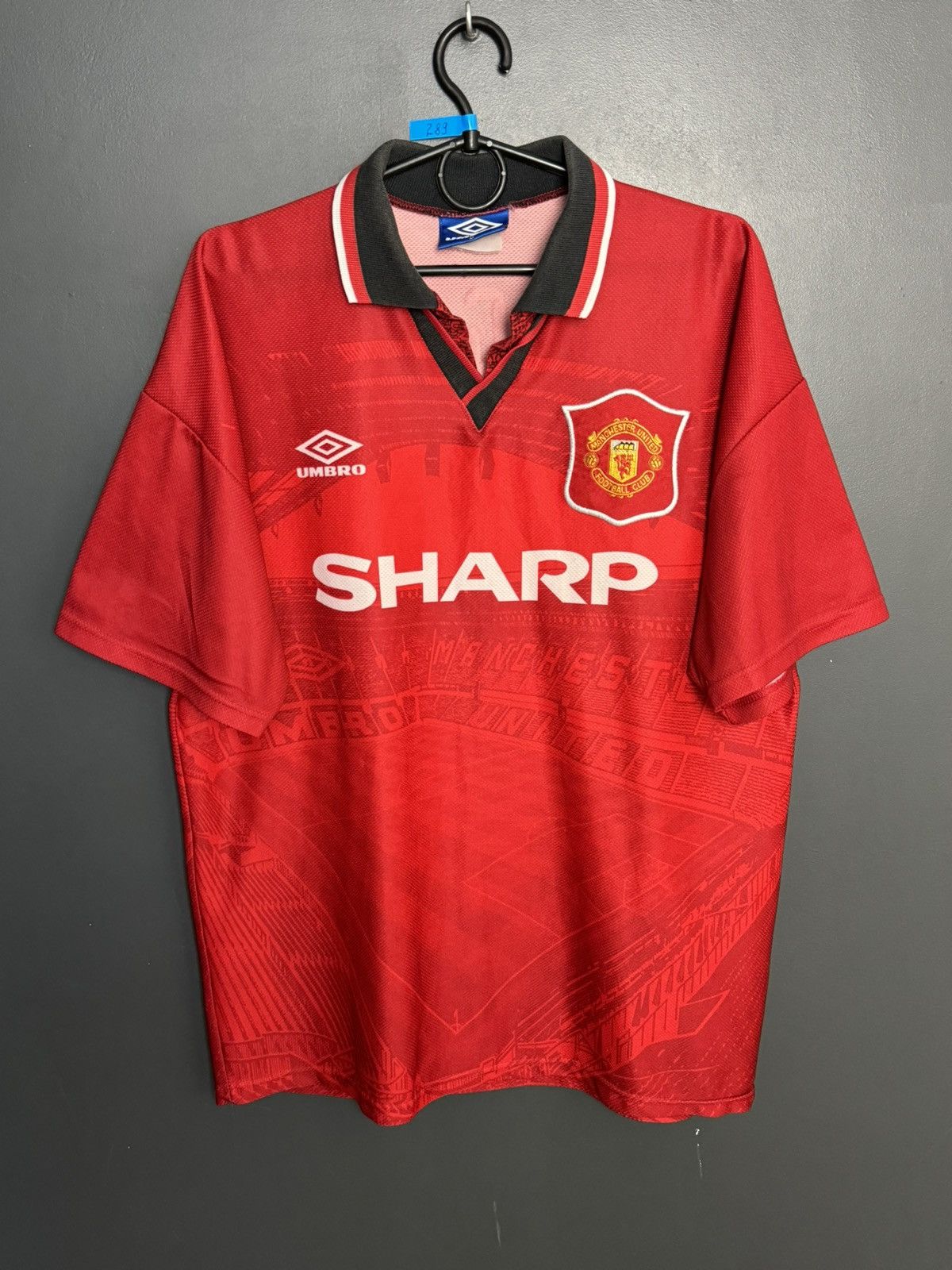 Umbro Manchester United 94/95 Home Giggs Football Jersey T-Shirt Size US M / EU 48-50 / 2 - 2 Thumbnail