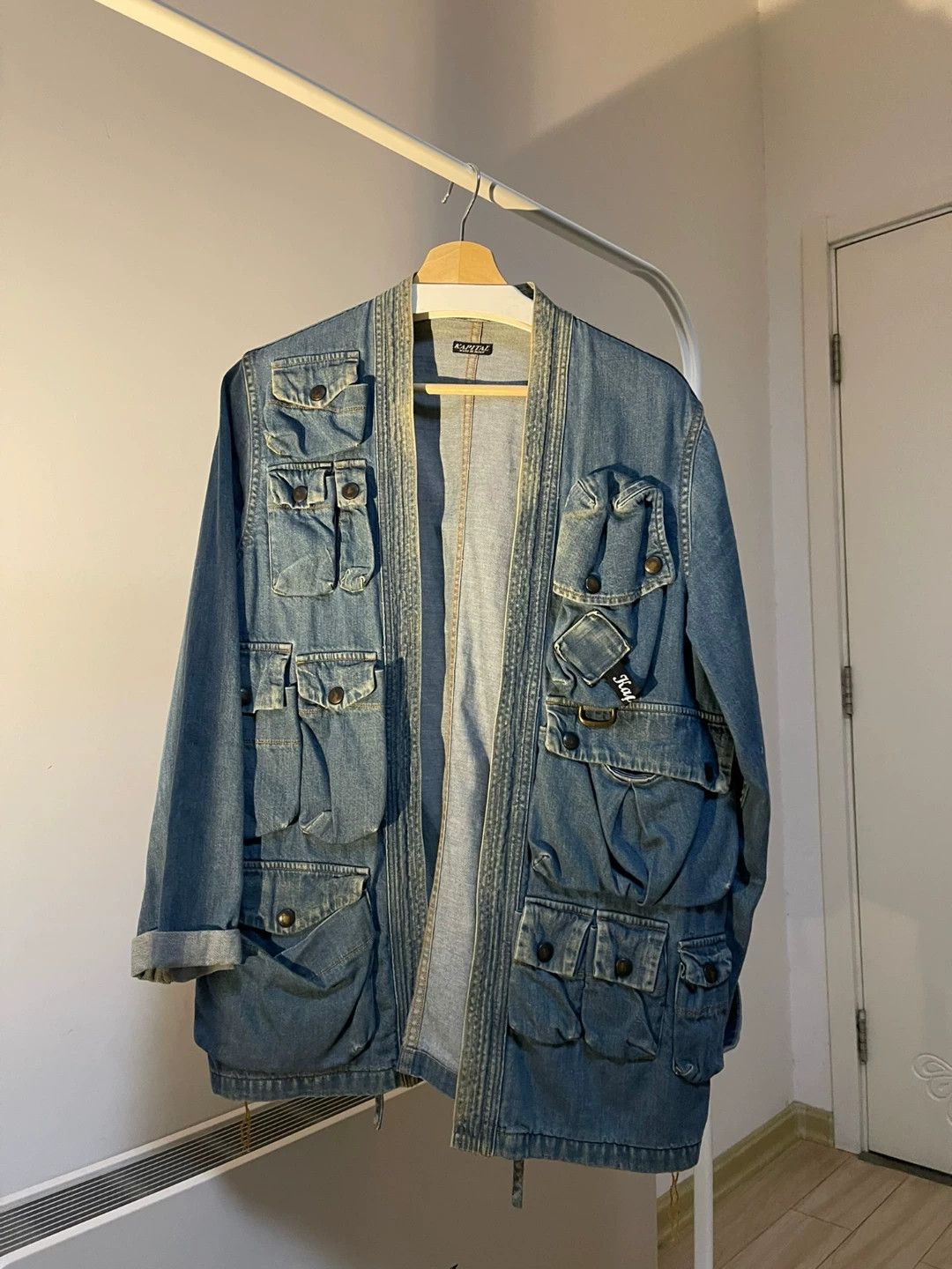 Kapital kapital multi-pocket denim cardigan jacket Size US M / EU 48-50 / 2 - 1 Thumbnail