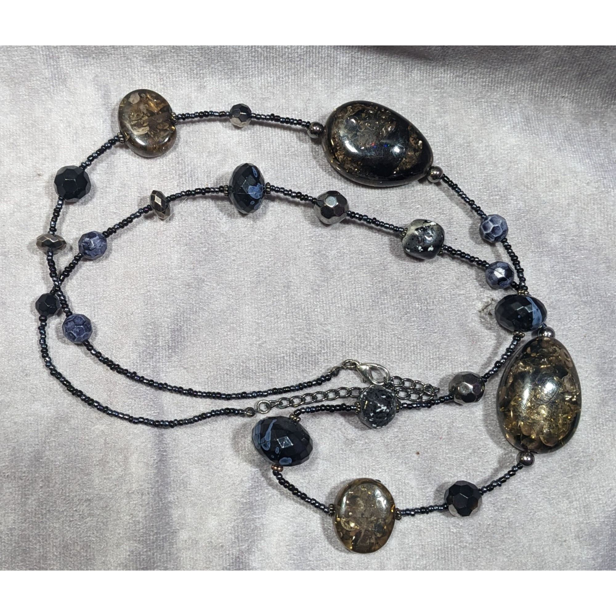 Other Abstract Glass Beaded Crackle Accent Station Necklace Size ONE SIZE - 6 Thumbnail