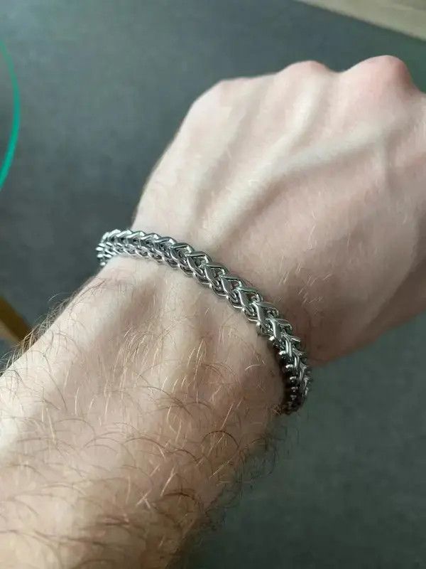 Jewelry METAL COLOUR STAINLESS STEEL BALI FOXTAIL CHAIN BRACELET Size ONE SIZE - 3 Thumbnail