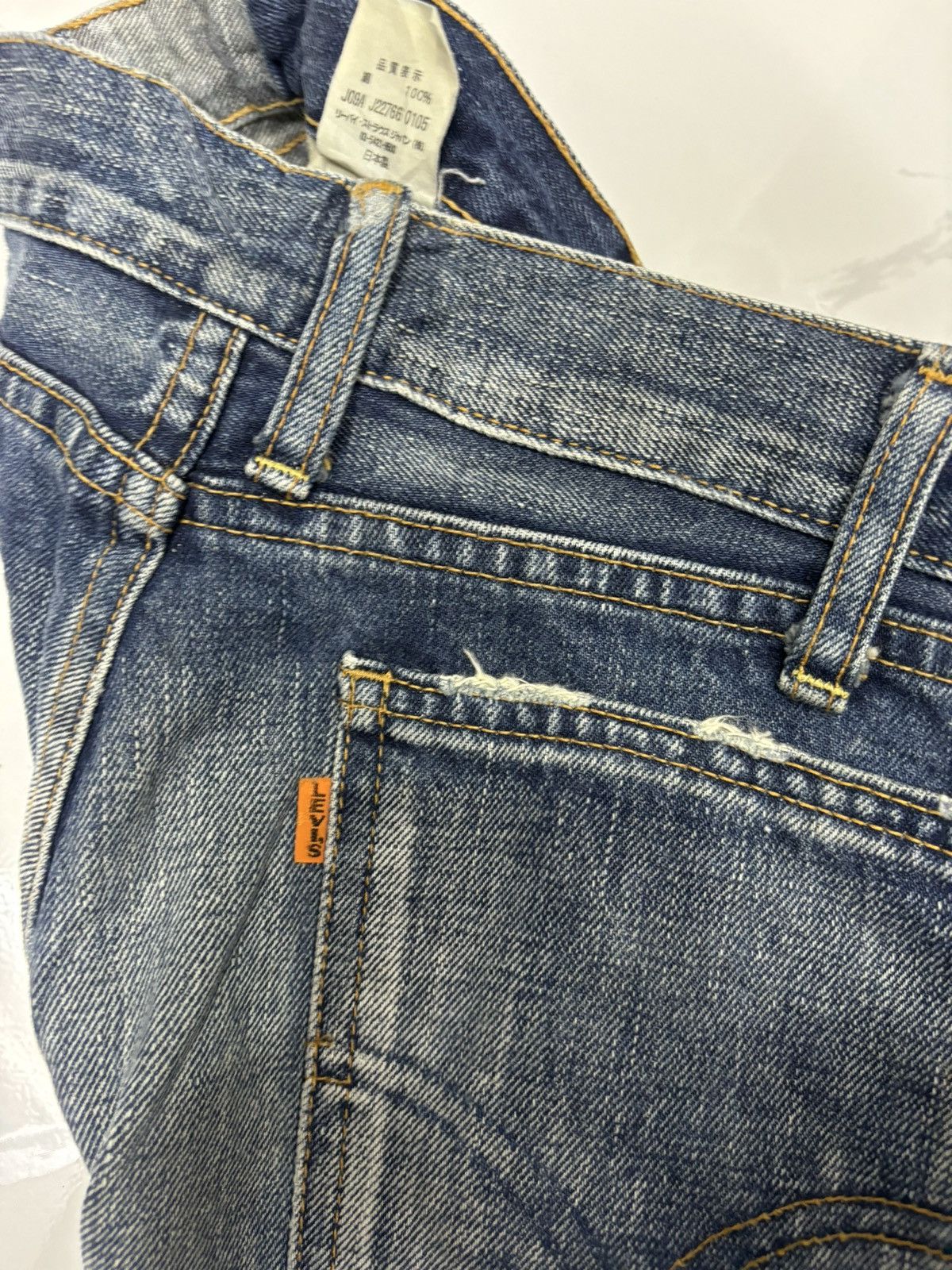Levi's × Vintage 🔥Vintage Levis 646 Orange Tab Flare Jeans Distressed Denim Size US 32 / EU 48 - 10 Thumbnail