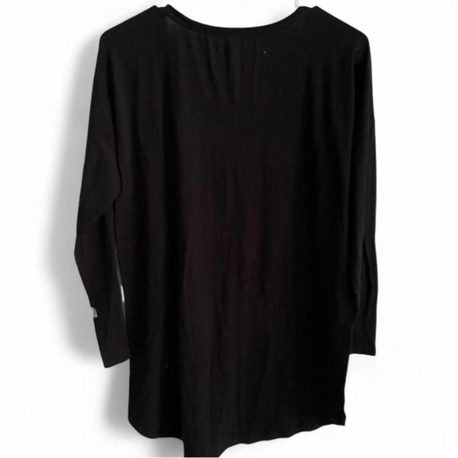 Designer Victorias Secret Black Long Sleeve Shirt Womens Size Small Size S / US 4 / IT 40 - 4 Thumbnail