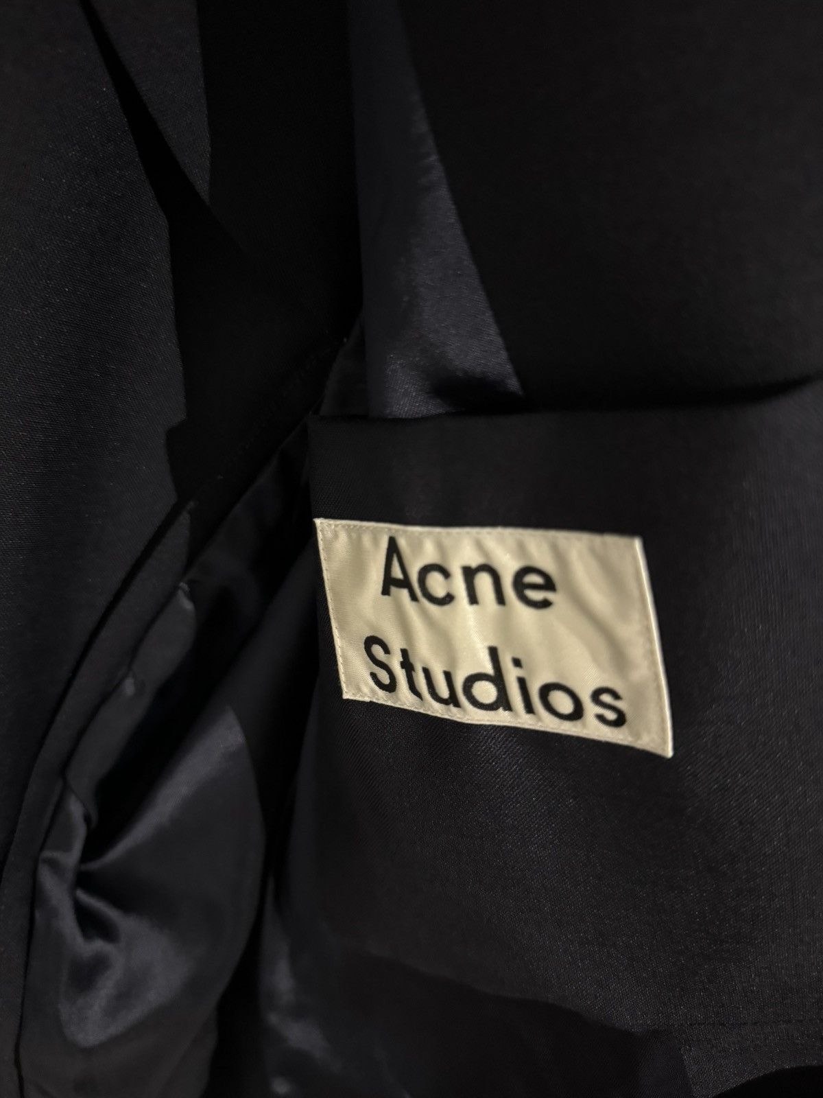 Acne Studios Wool Navy Blazer Size 52R - 7 Thumbnail