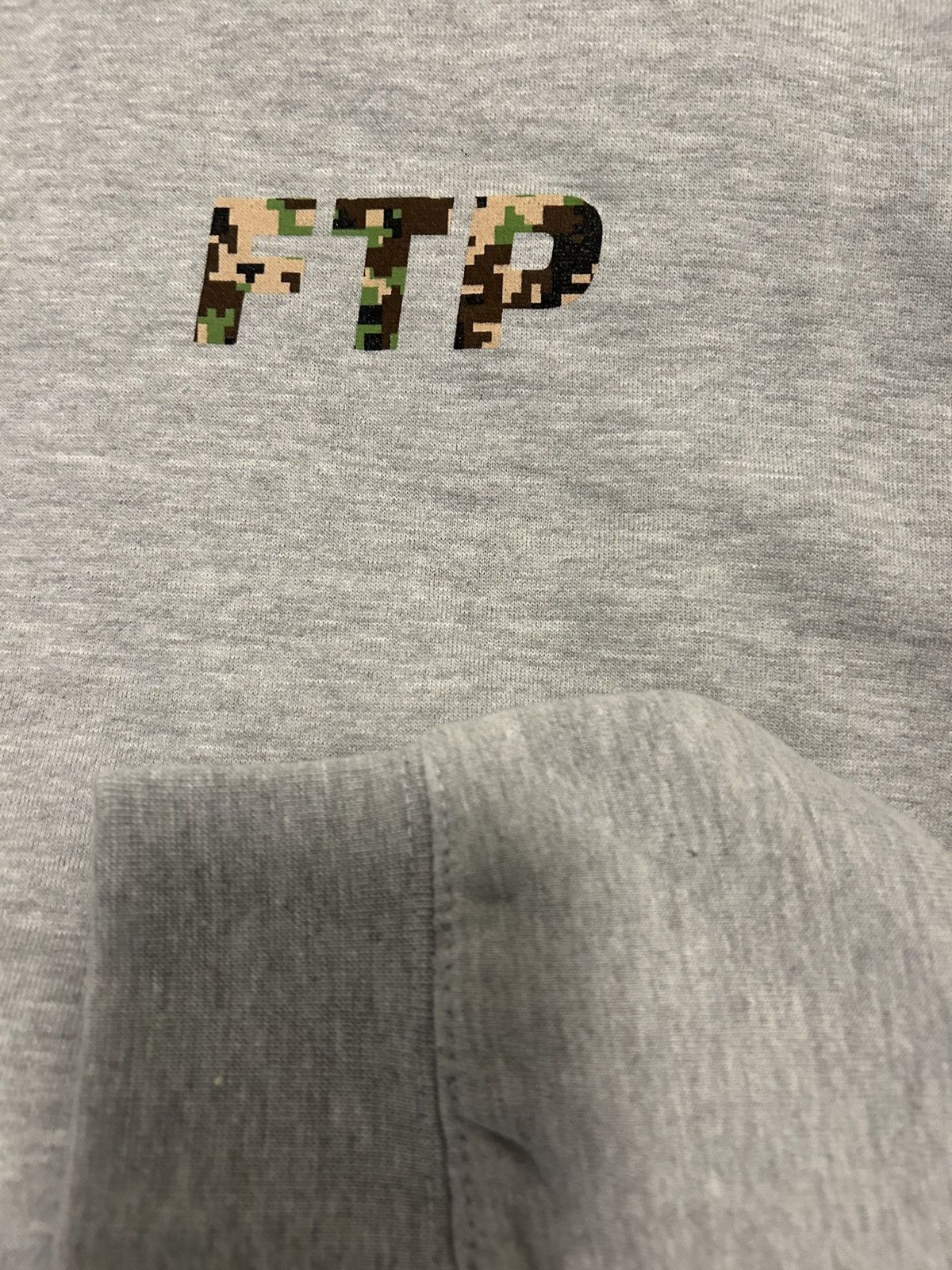 FTP digital camo logo grey hoodie medium brand new