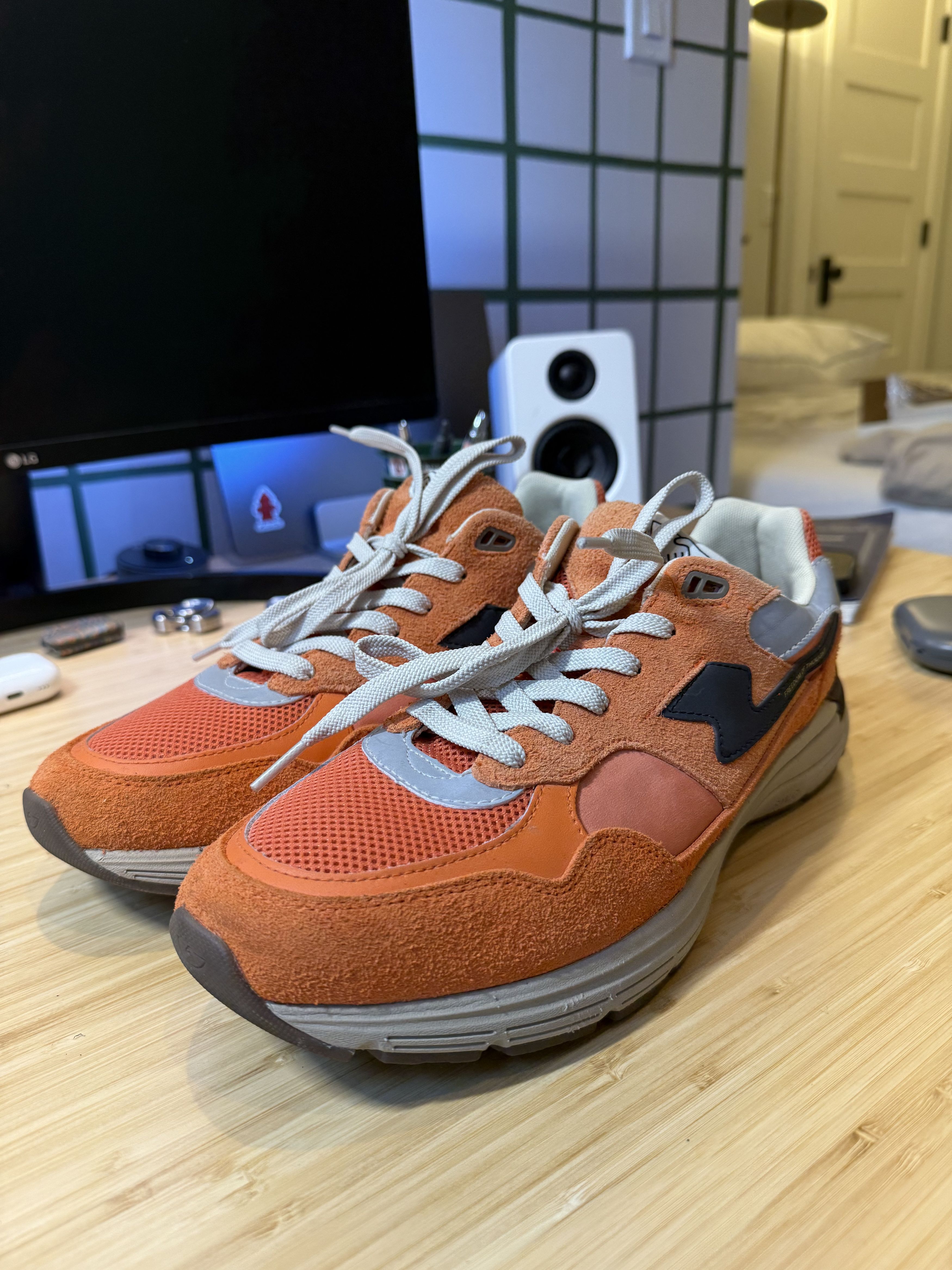 Stepney Workers Club SWC Orange Low Top EU46 but fit 12US Size US 13 / EU 46 - 10 Thumbnail