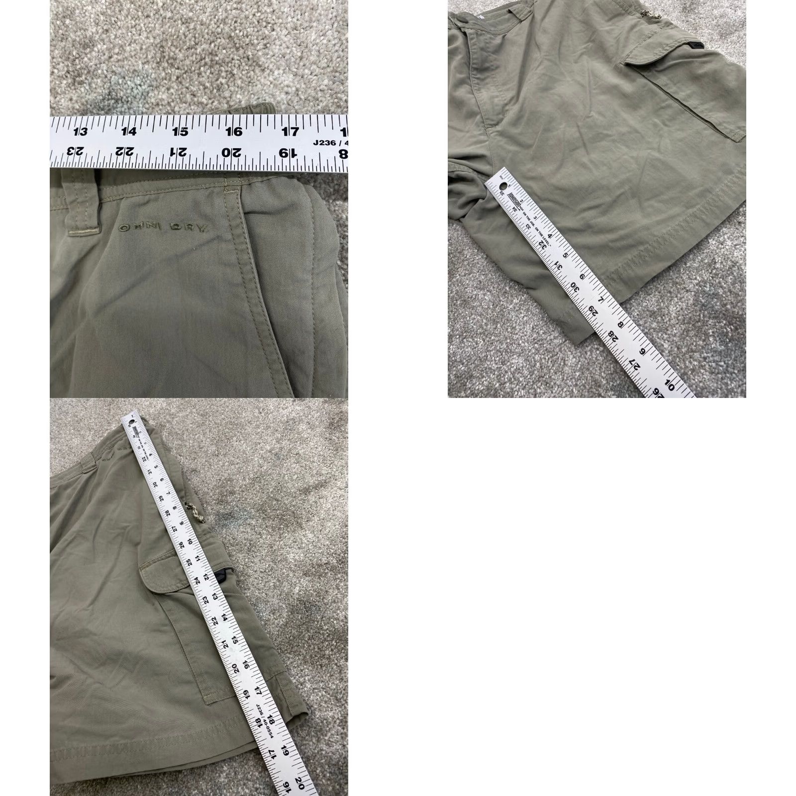 Olive Columbia GRT Cargo Shorts Men Large 32 Olive Green Pockets Outdoor Work 6153 Size US 33 - 9 Thumbnail