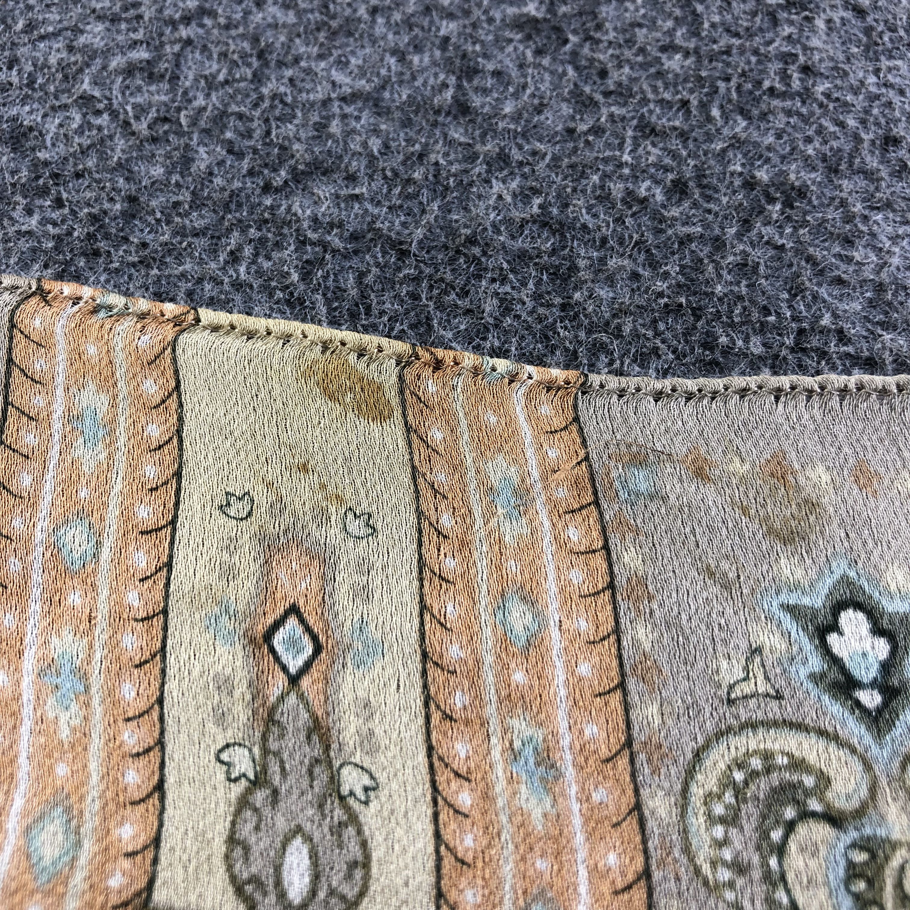 Vintage Musee Paisley Silk Stole Scarf Muffler Neckwear V2174 Size ONE SIZE - 8 Thumbnail
