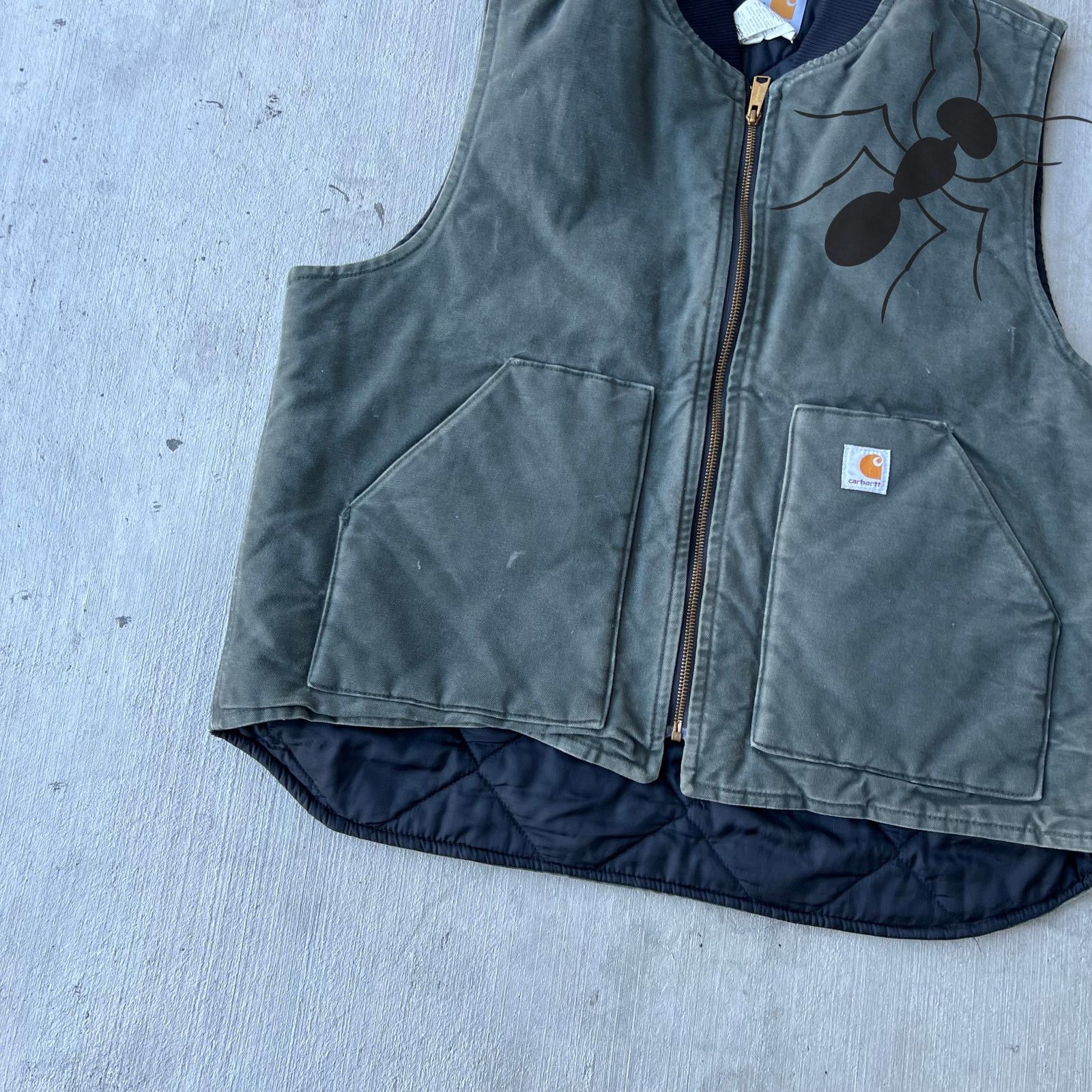 Carhartt × Vintage Carhartt V32 DGR green work wear vest Size US XL / EU 56 / 4 - 3 Thumbnail
