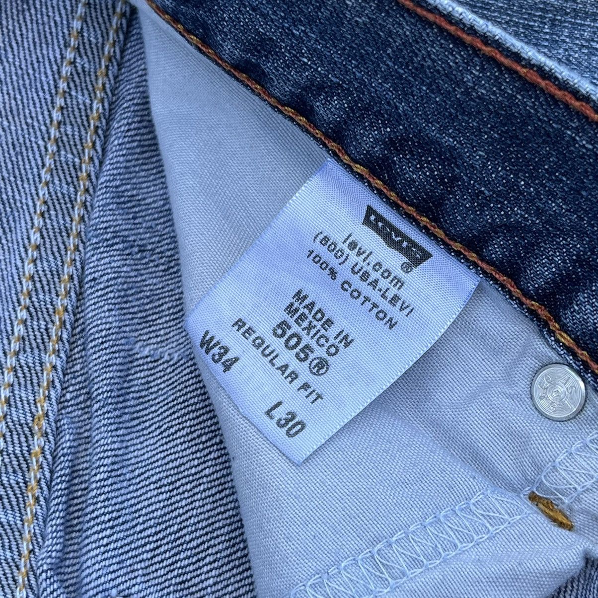 Levi's × Vintage Crazy Vintage 00’s Levi’s 505 Jeans Regular Fit Size US 34 / EU 50 - 6 Thumbnail