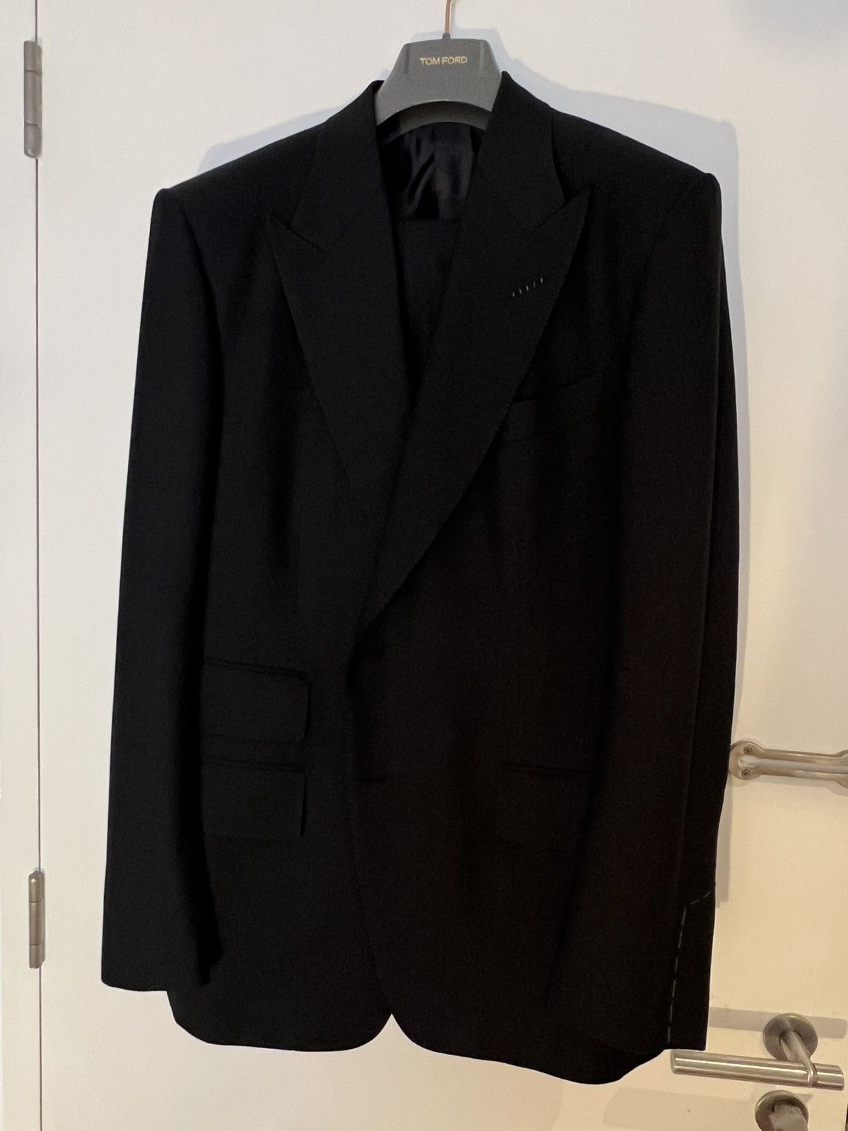 Tom Ford TOM FORD Shelton Suit dark Grey Size 54 100% wool 2 pieces Size 54R - 7 Thumbnail