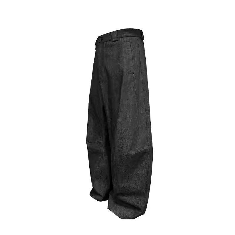 Jean Washed Baggy Basic Streetwear Loose Jeans Y2k Pants Size US 30 / EU 46 - 2 Thumbnail