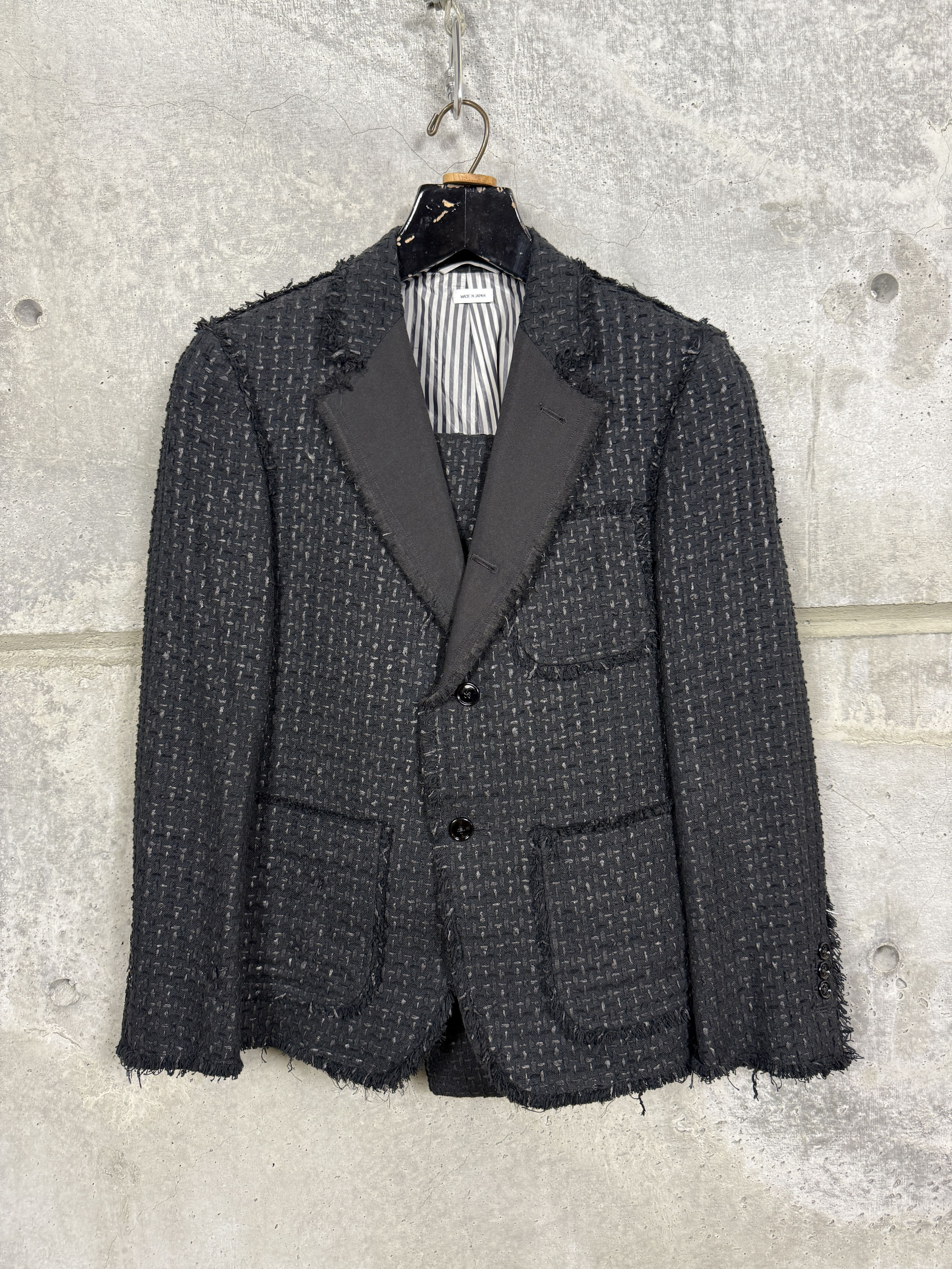 Thom Browne Thom Browne Frayed Edge Sample Suit Jacket and Pants Size 46R - 2 Thumbnail