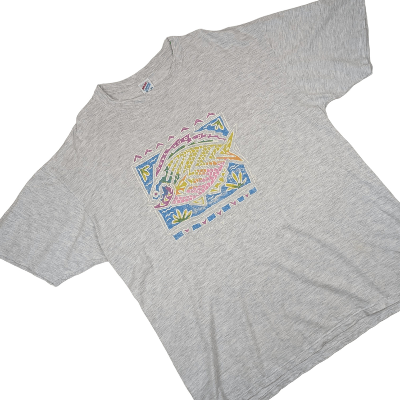 Vintage 2000's HAWAII Colourful Fish Graphic T-Shirt