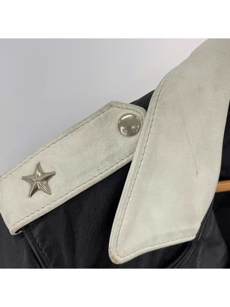 Schott Schott 613 black and white color scheme, punk style cowhid Size US S / EU 44-46 / 1 - 4 Thumbnail