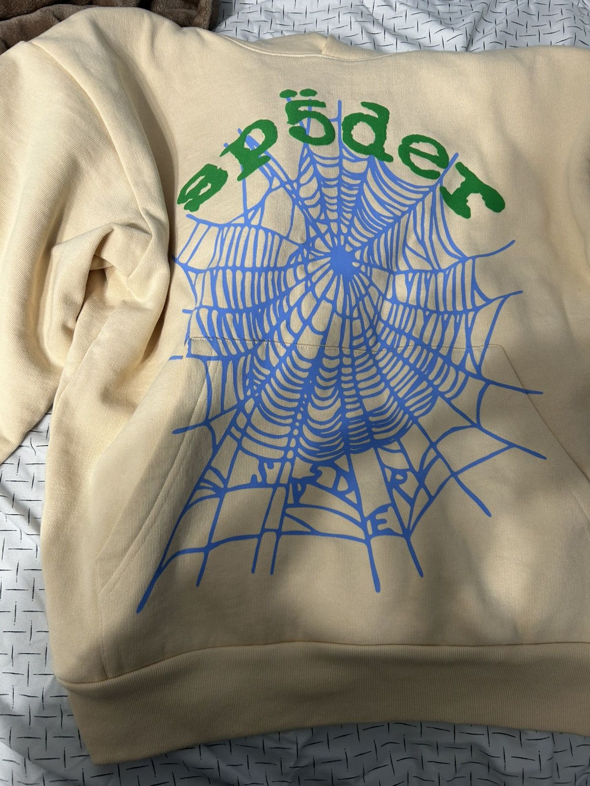 Sp5der × Spyder CREAM OG WEB V2 HOODIE Size US M / EU 48-50 / 2 - 1 Thumbnail