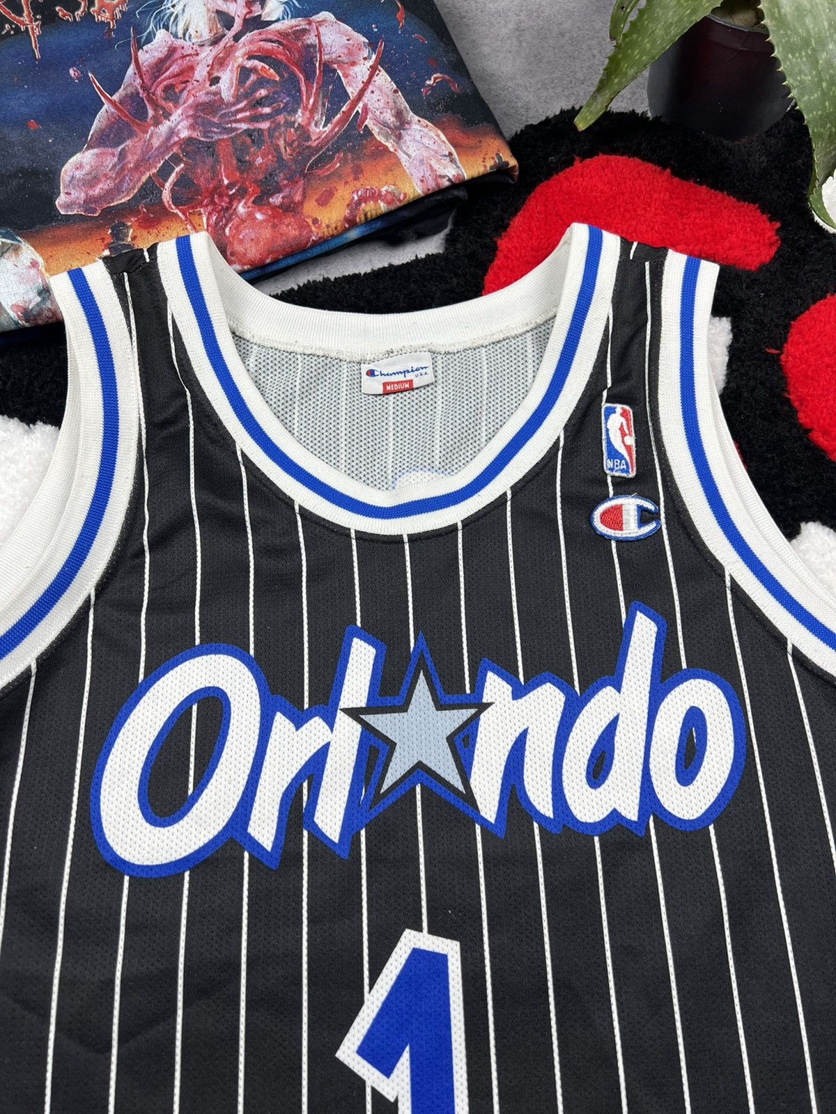 Champion Vintage 90s Champion Orlando Magic NBA Hardaway Y2K Jersey Size US M / EU 48-50 / 2 - 4 Thumbnail