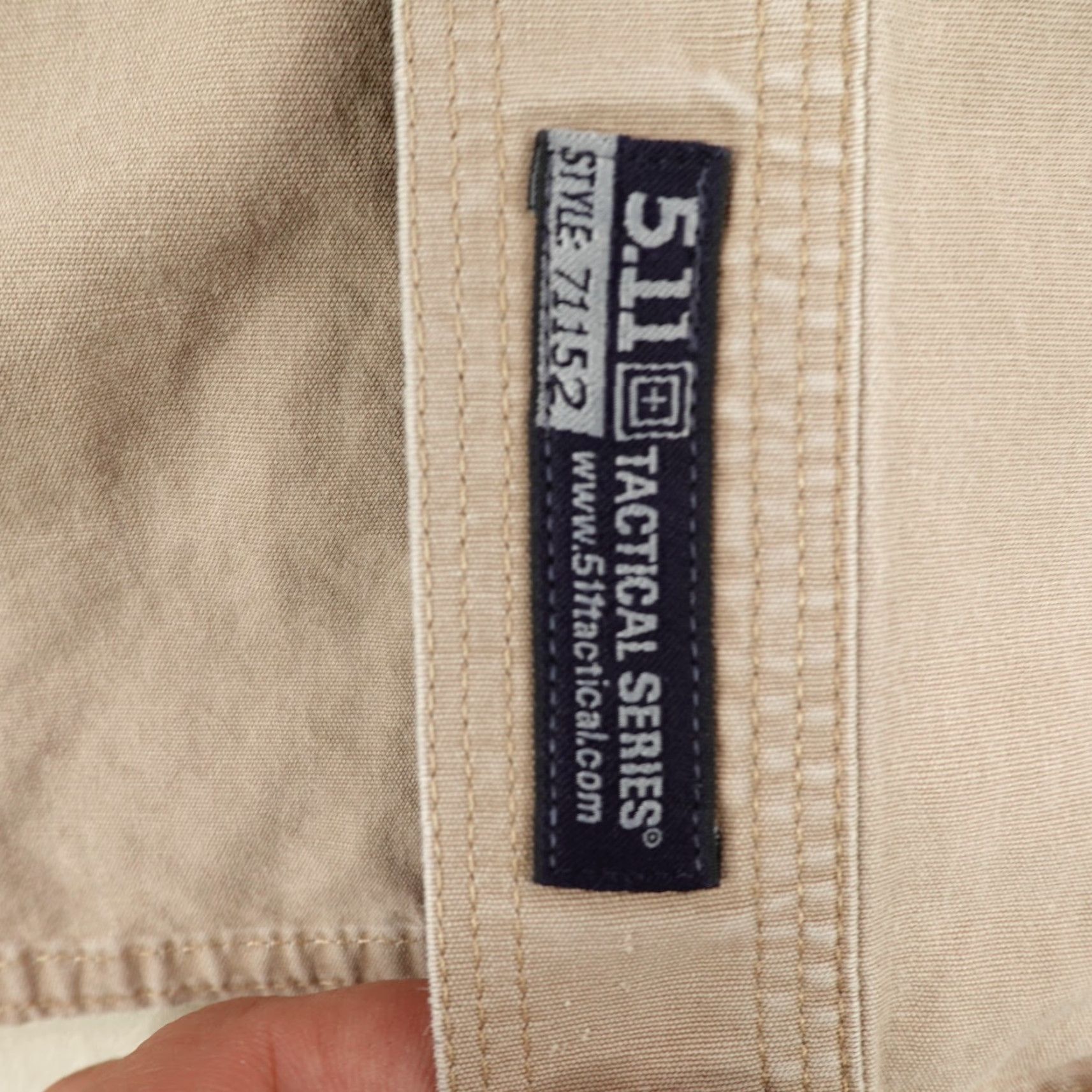 Vintage 5.11 Tactical Shirt Mens Large Beige Short Sleeve Button-Up Work Canvas Size US L / EU 52-54 / 3 - 6 Thumbnail