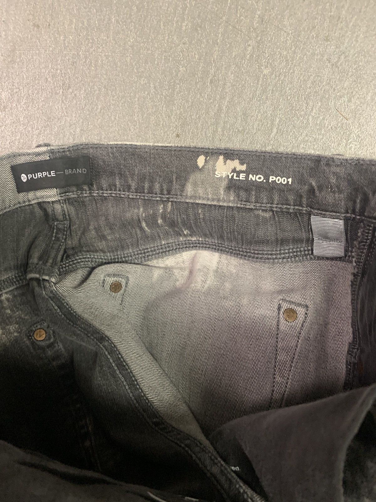 Purple Brand Purple Brand two toned grey black denim jeans Size US 34 / EU 50 - 16 Thumbnail