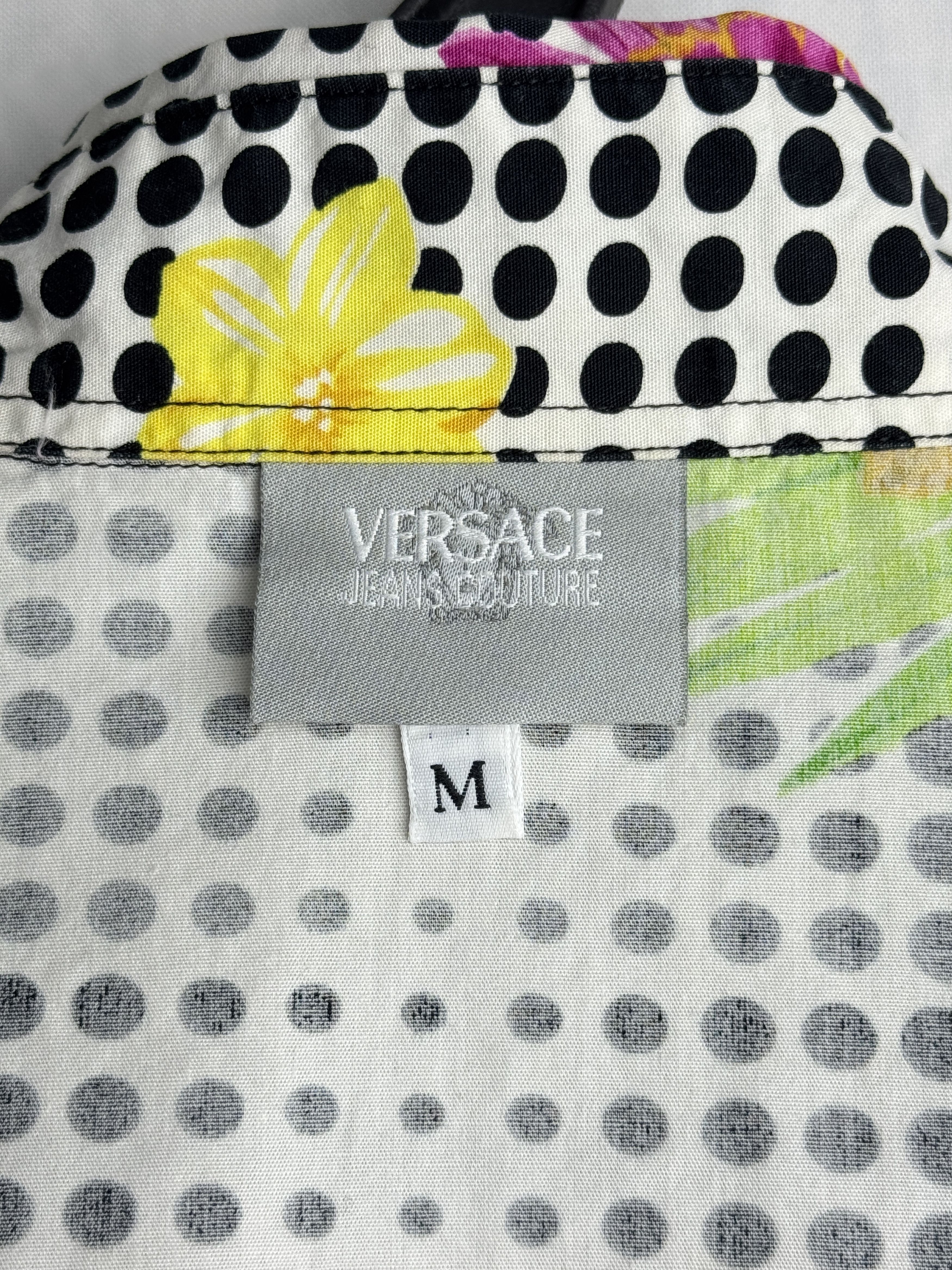 Versace Jeans Couture VERSACE JEANS COUTURE vintage men’s floral polka dot shirt Size US M / EU 48-50 / 2 - 2 Thumbnail